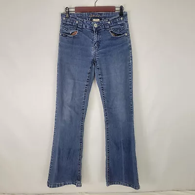 Flavour By Bubblegum Jeans Womens 10 Mid Rise Bootcut Medium Wash Blue Denim • $14