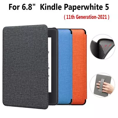 Magnetic Smart Cover PU  With Handle For Kindle Paperwhite 5 11th Gen 2021 • $18.02