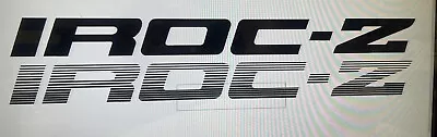 $15 • Buy 1985-1990 IROC Z DOOR DECALS - SET OF 2  CAMARO, Z 28 Solid Or Stripes