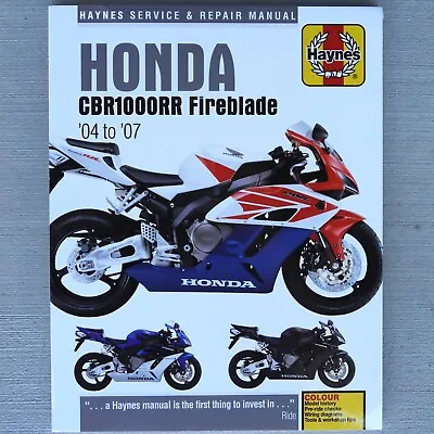 2004-2007 Honda CBR1000RR CBR1000 CBR 1000RR 1000 RR HAYNES REPAIR MANUAL 4604 • $36.95