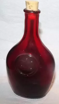 Wheaton Ruby Red Glass Bottle Crown 5 1/2  Bottle • $4.99