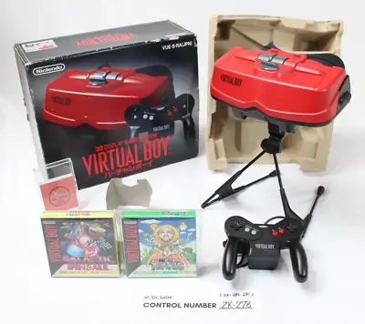 Nintendo Virtual Boy VUE-S-RA -JPN Console Software Set 2 Tested Works Good #278 • $485