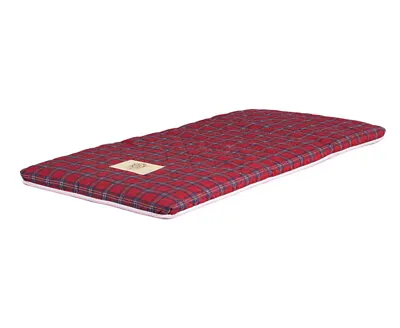 £85 • Buy Thai Fold Mattress, Spare Bed, Red Tartan Pattern, 185cm X 92cm. Futon. Roll Mat