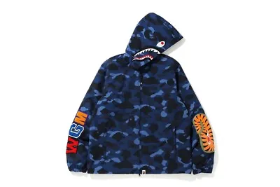 BAPE Color Camo WGM Shark Hoodie Jacket Sz XL • $365