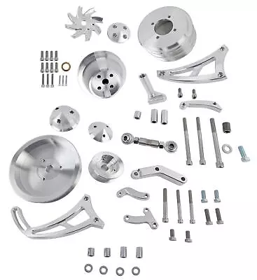 March Performance Pulley Kit Serpentine Performance Ratio Alum. Clear Olds 16065 • $800.99