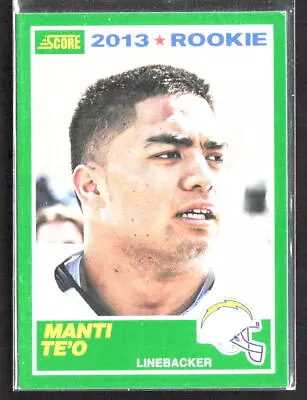 2013 Score Manti Te'o #395 RC Rookie Card Los Angeles Chargers • $1.99