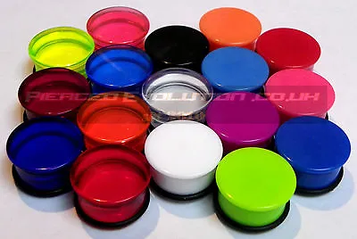 Acrylic Single Flare Flesh Tunnel Ear Plug Earring Stretcher Plug Taper Tunnel  • £2