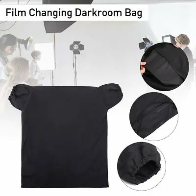 Film Changing Developing Darkroom Bag Light-proof Dual Layer Zipper Anti Static • £11.95