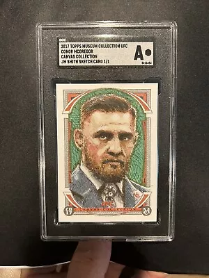 2017 UFC Museum Collection Canvas Sketch 1/1 Conor McGregor Pack Pulled 🔥🔥 • $839