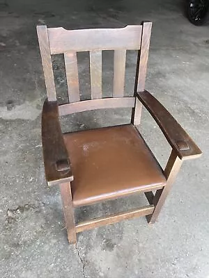 Arts & Crafts Mission Oak 3 Slat Chair • $125