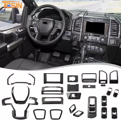 Full Set Interior Decoration Trim Cover Kits For Ford F150 F250 F350 2015-2020 • $177.99