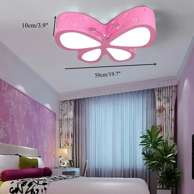 $73.15 • Buy Modern LED Butterfly Light Chandelier Ceiling Lamp Kid's Room Lighting Fixture