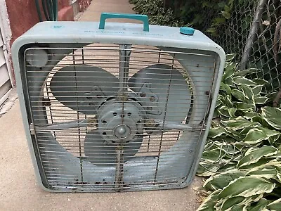 Vintage Industrial WESTINGHOUSE Reversible Exhaust IN/OUT 2 Speed Metal Box Fan • $255