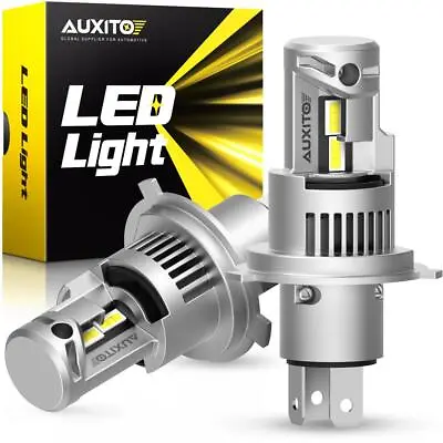 AUXITO H4 9003 LED Headlight Bulbs Conversion Kit High Low Beam 6000K White 2x • $44.19