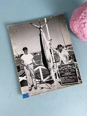 Balboa Angling Club 1952 Prize Marlin Photo Ross Fulbright Mounted Photo • $26.35