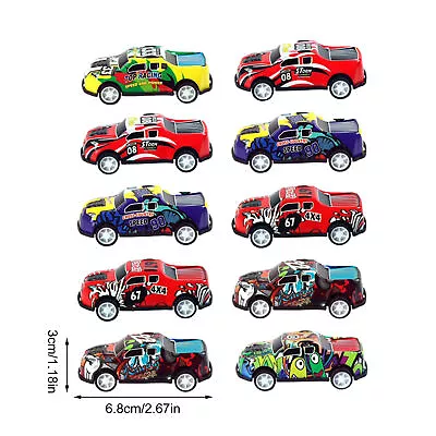 Bulk Pull Back Cars Assorted Mini Race Cars Toy Set For Boys With Carrying Case • $18.79