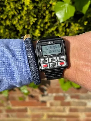 Vintage Seiko Digital RC-1000 Computer Watch Aka Wrist Terminal 1984 - Rare • $308.97