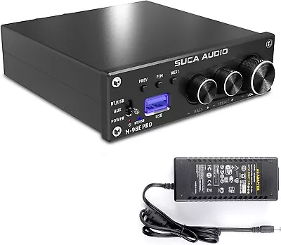 SUCA AUDIO M-98E PRO 160Wx2 BT5.0 Bluetooth Amplifier Power Amp For Subwoofer • $65