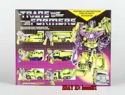 Transformers G1 Devastator Complete Reissue Action Figure Toys Gifts • $49.99