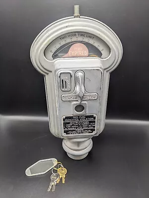 Vintage WORKING Parking Meter Duncan Miller 1950's With Locks & Keys 1/5/10cent  • $299.99