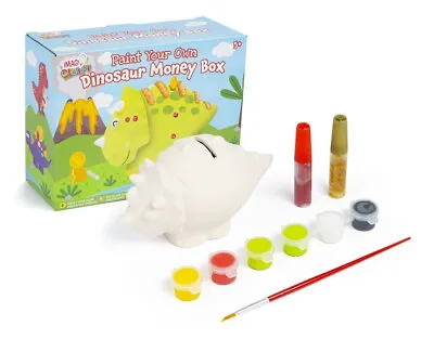 Paint Your Own Dinosaur Stegasuarus Money Box Piggy Bank Kids Activity Craft Kit • £6.75