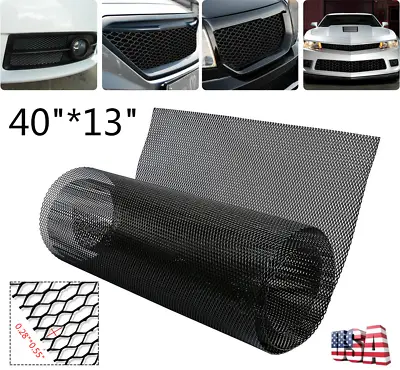 40 *13  Racing Car Bumper Fender Hood Vent Grille Net Universal Mesh Grill Cover • $15.97