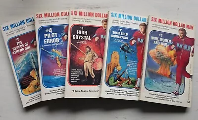 Six Million Dollar Man Book Series 1-6 • $10