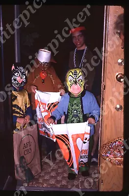 Sl82 Original Slide 1977 Halloween Kids Costumes 743a • $9.25