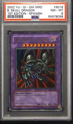 2002 MRD S018 B. Skull Dragon 1st Edition Ultra Rare Yu-Gi-Oh! Card PSA 8 • $250