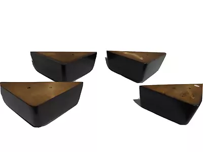 2 1/2  Walnut Finish Wood Triangle Furniture Leg-HMR1043-Sectional Set Of 4 Legs • $19.98