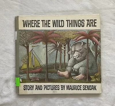 Where The Wild Things Are 1963 By Maurice Sendak HC Harper Row Library Copy • $25