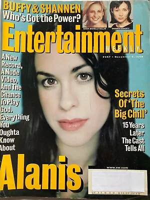 ALANIS MORRISETTE 1998 ENTERTAINMENT WEEKLY Magazine SARAH MICHELLE GELLAR ++ • $8