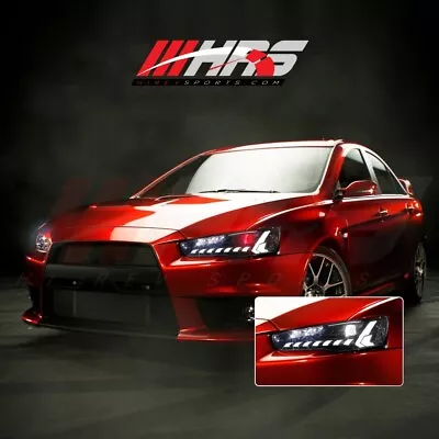 For Mitsubishi Lancer EVO X 2008-17 LED Headlights Start UP Animation By HRS • $399.99