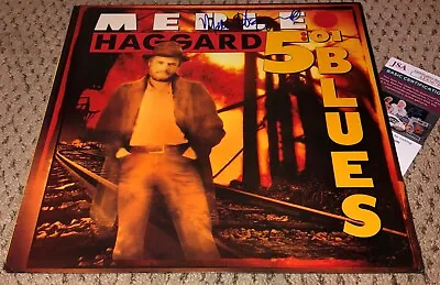 Merle Haggard Signed Album Cover Jsa Autograph The Hag Record • $280.49