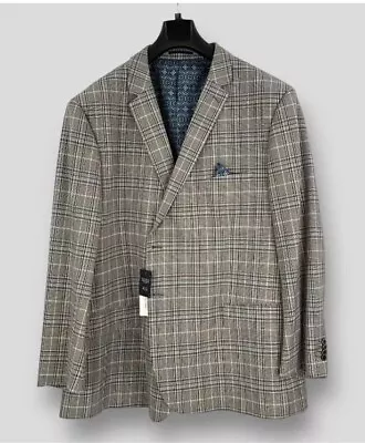 JACAMO Mens Beige Textured Check Reg Fit Suit Jacket SIZE 48R/52R/54R/56/58R • £16.99