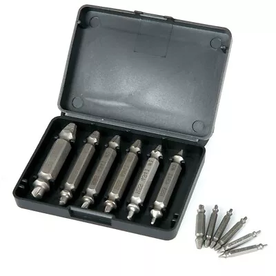 6 Pack Damaged Screw Extractor Remover For Stripped Head Screws Nuts Bolts  UKED • £3.59