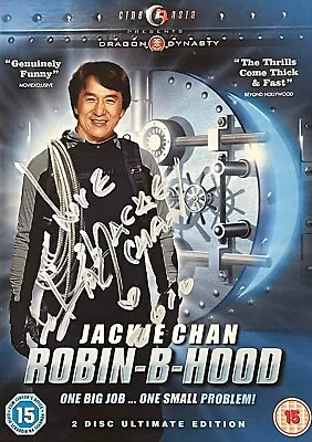 Jackie Chan Authentic Autographed DVD Sleeve Movie - Robin B Hood With COA • £40