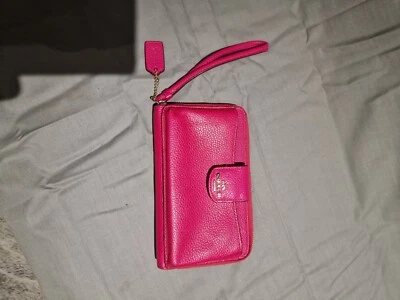 £10 • Buy Coach Pink Leather Purse