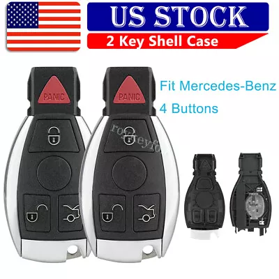 2 Key Fob Case For 2006 2007 2008 2009 2010 2011 2012 Mercedes Benz C CL E CLASS • $21.99