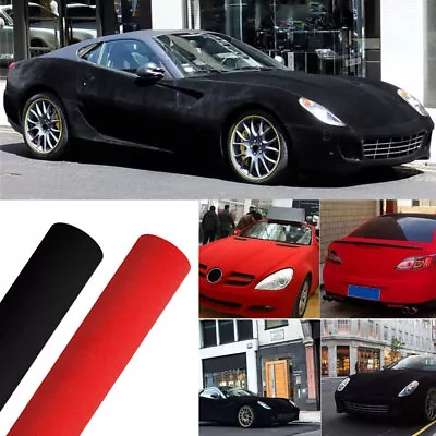 Universal Wrap Sticker Velvet Fabric Suede Film Car Sticker Accessories 135*50cm • $36.80