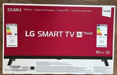 LG 32LM63 1080p/Full HD HDR Freeview Smart LED 32  TV *New* • £180