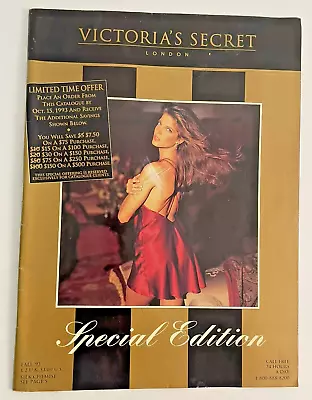 Vintage Victoria's Secret Fall 1993 Special Edition Stephanie Seymour Cover • $44.88