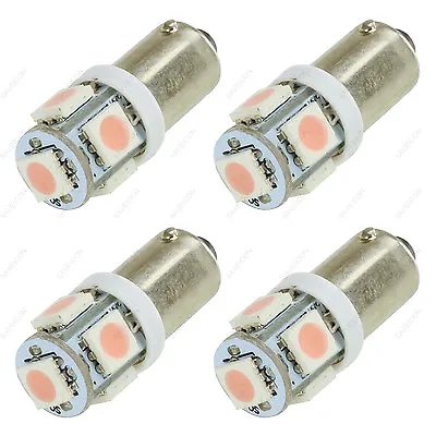 4 X Pink T11 BA9S T4W H6W 1985 363 5-SMD LED Car Wedge Side Light Bulb Lamp • $7.99