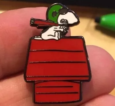 Peanuts Enamel Pin Snoopy Comics 60s 70s Red Baron Aviation Cartoon Pilot 80s • $6.99