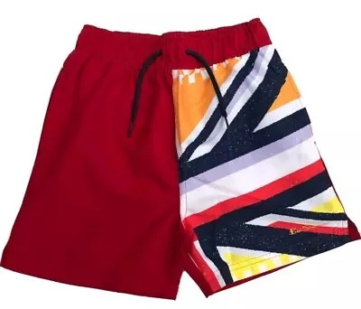 Ben Sherman Boys Swimming Shorts Dawn Red Union Jack • £9.95