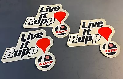 (3) N.o.s. Vintage Rupp Snowmobile Mini-bike Decals  Live It Rupp  • $23.99