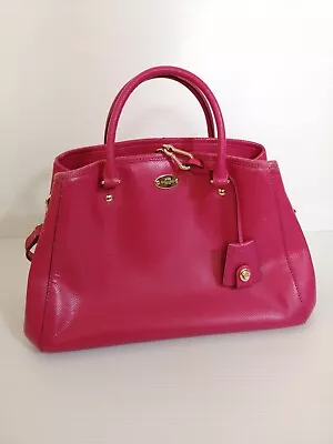 Coach Leather Margot Satchel Handbag Pink • $168