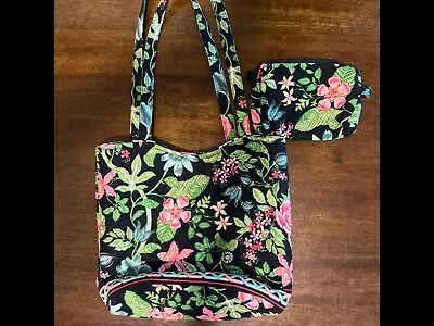 Vera Bradley Botanica Double Strap Shoulder Bag With Magnetic Closure And Wallet • $19.99