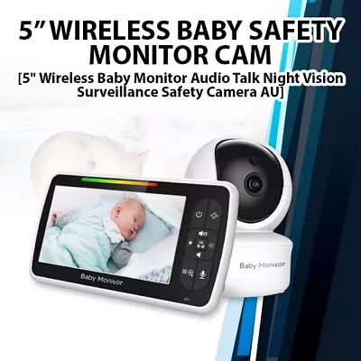 5  Wireless Baby Safety Camera Audio Control Night Vision Surveillance Monitor • $127