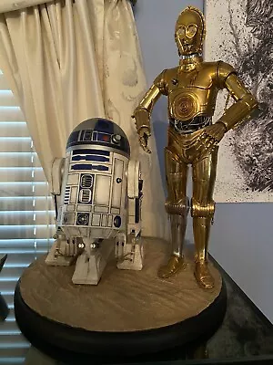 Star Wars C-3PO & R2-D2 Sideshow Premium Format Figure Statue 2013 Rare • $1250